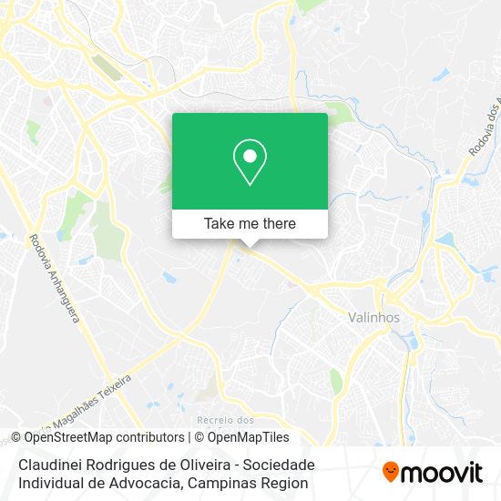 Claudinei Rodrigues de Oliveira - Sociedade Individual de Advocacia map