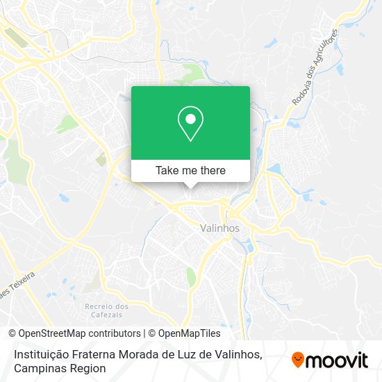 Instituição Fraterna Morada de Luz de Valinhos map