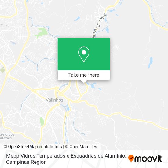 Mepp Vidros Temperados e Esquadrias de Alumínio map