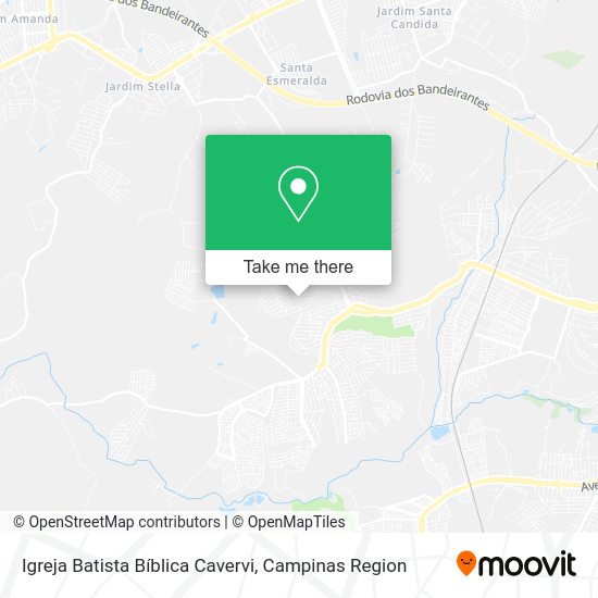 Igreja Batista Bíblica Cavervi map