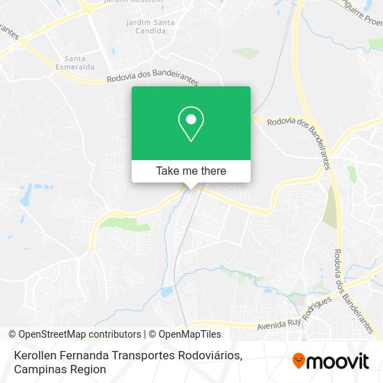 Kerollen Fernanda Transportes Rodoviários map