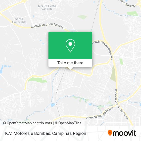 K.V. Motores e Bombas map