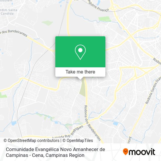 Comunidade Evangélica Novo Amanhecer de Campinas - Cena map