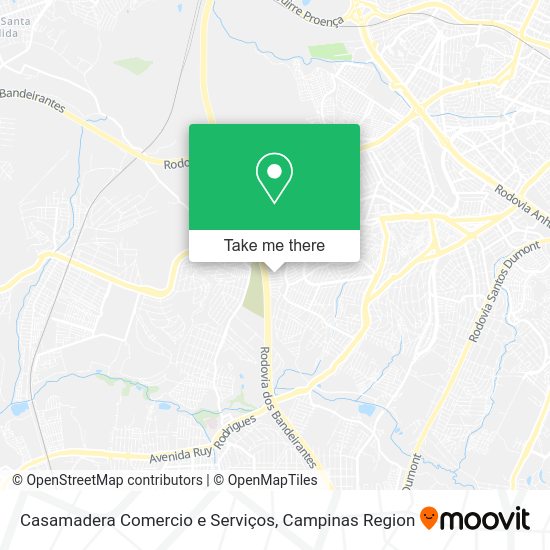 Casamadera Comercio e Serviços map