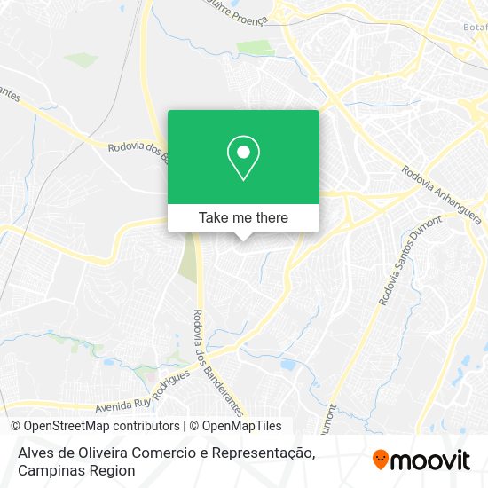 Alves de Oliveira Comercio e Representação map