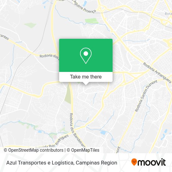 Azul Transportes e Logística map