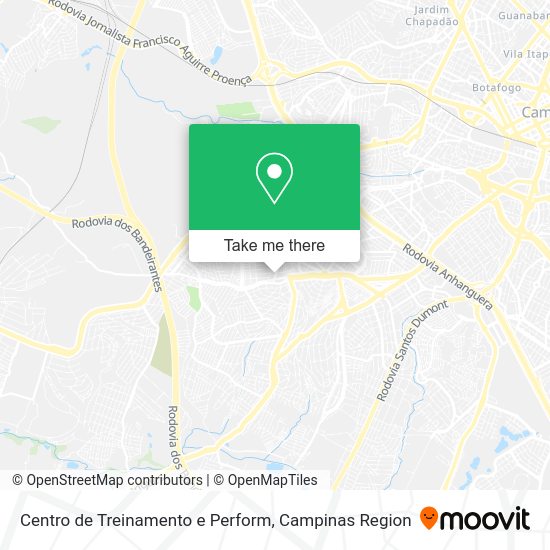 Centro de Treinamento e Perform map