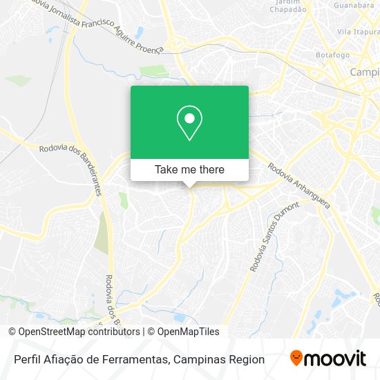 Perfil Afiação de Ferramentas map