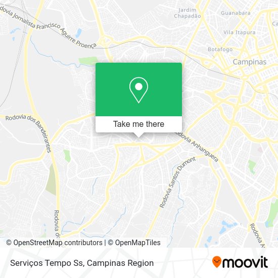 Serviços Tempo Ss map
