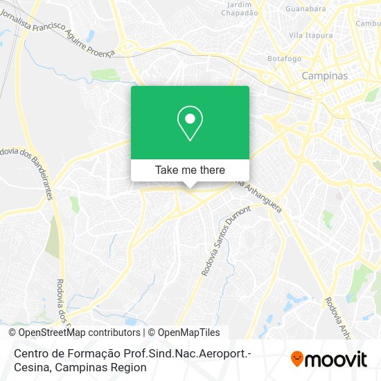 Centro de Formação Prof.Sind.Nac.Aeroport.- Cesina map