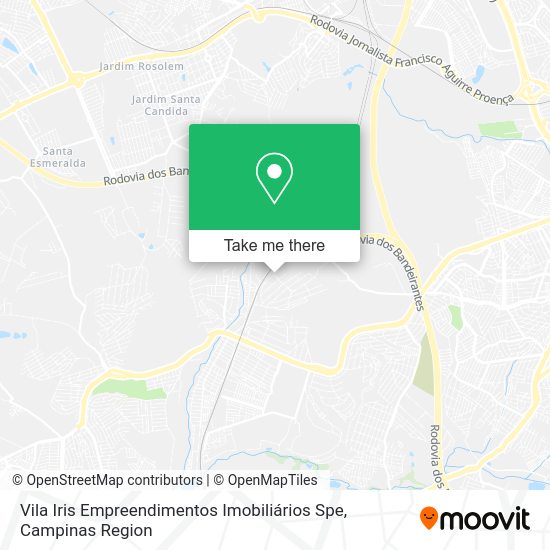 Vila Iris Empreendimentos Imobiliários Spe map