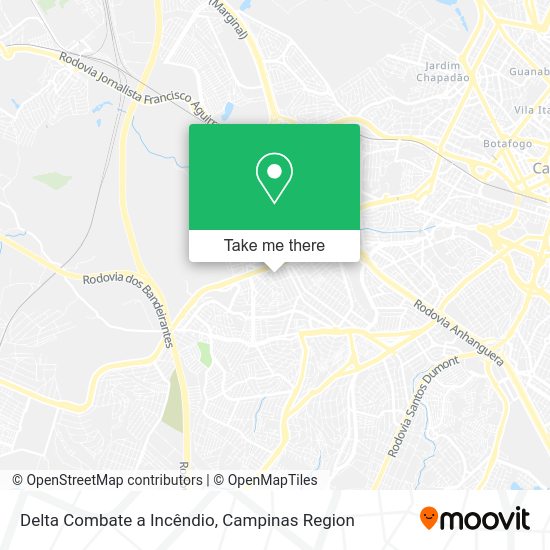 Delta Combate a Incêndio map