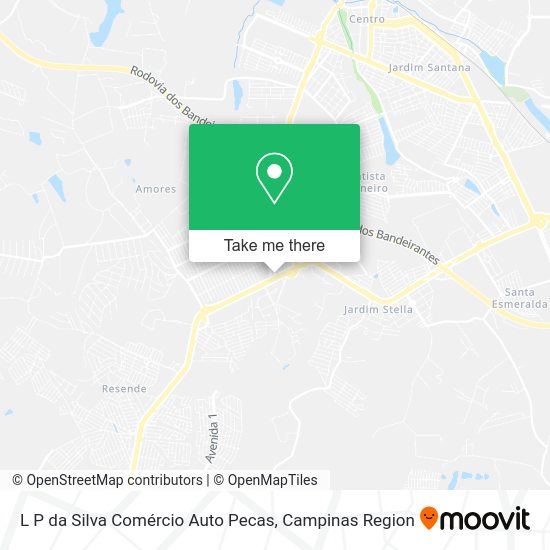 L P da Silva Comércio Auto Pecas map
