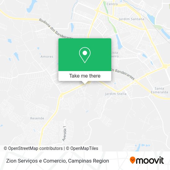 Zion Serviços e Comercio map