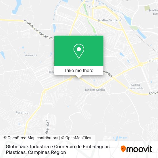 Globepack Indústria e Comercio de Embalagens Plasticas map