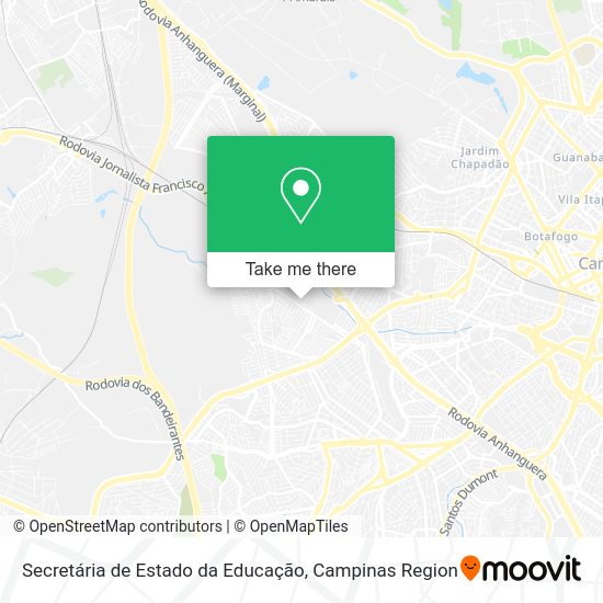 Secretária de Estado da Educação map