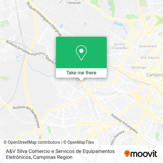 A&V Silva Comercio e Servicos de Equipamentos Eletrônicos map