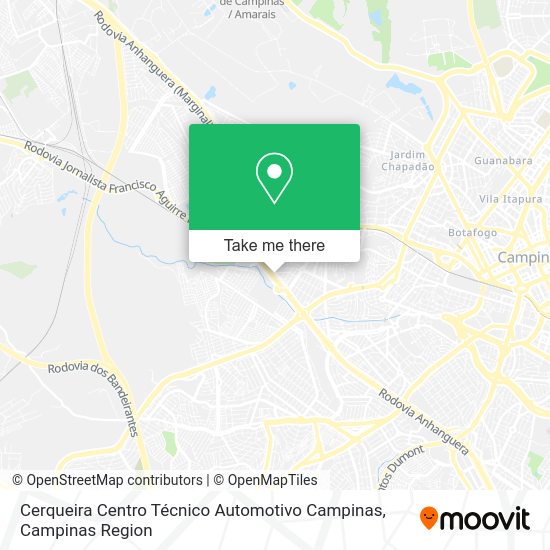Cerqueira Centro Técnico Automotivo Campinas map