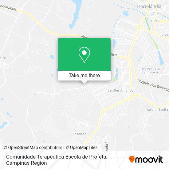 Comunidade Terapêutica Escola de Profeta map
