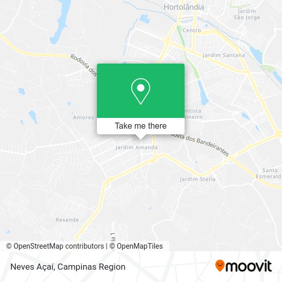 Neves Açaí map