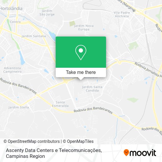 Ascenty Data Centers e Telecomunicações map