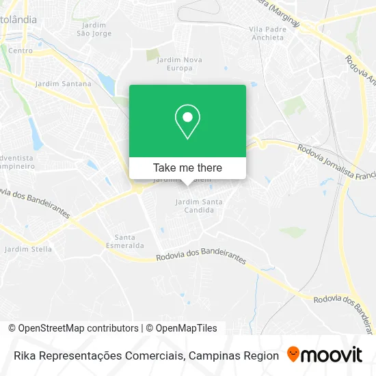 Rika Representações Comerciais map