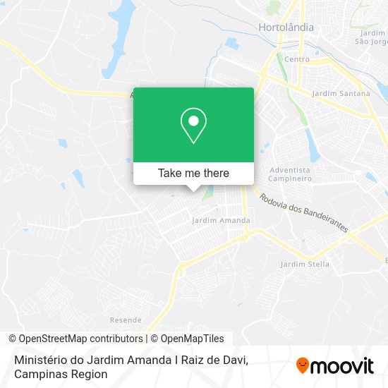 Ministério do Jardim Amanda I Raiz de Davi map