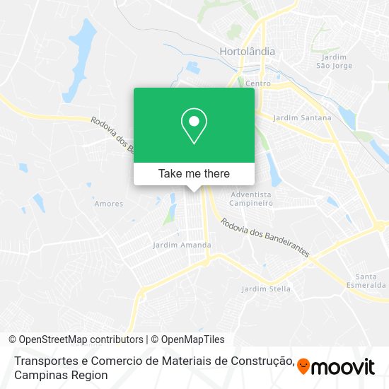 Transportes e Comercio de Materiais de Construção map