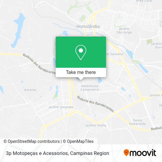 3p Motopeças e Acessorios map