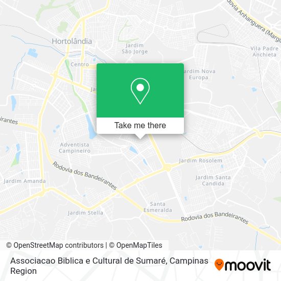 Associacao Biblica e Cultural de Sumaré map