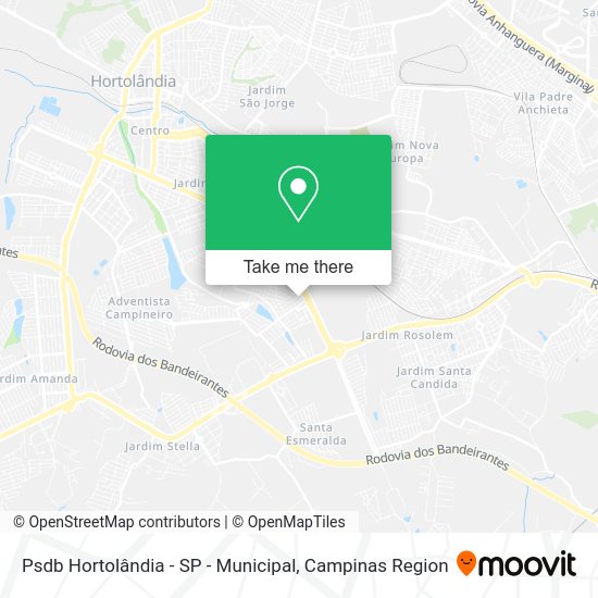 Psdb Hortolândia - SP - Municipal map