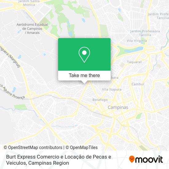 Burt Express Comercio e Locação de Pecas e Veiculos map