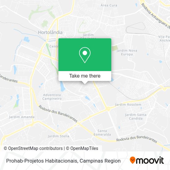 Prohab-Projetos Habitacionais map
