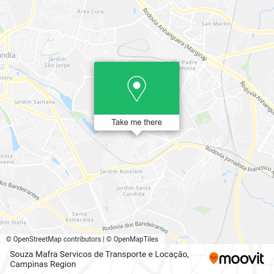 Souza Mafra Servicos de Transporte e Locação map