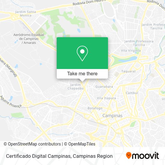 Certificado Digital Campinas map