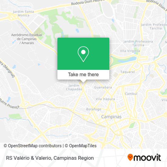 RS Valério & Valerio map