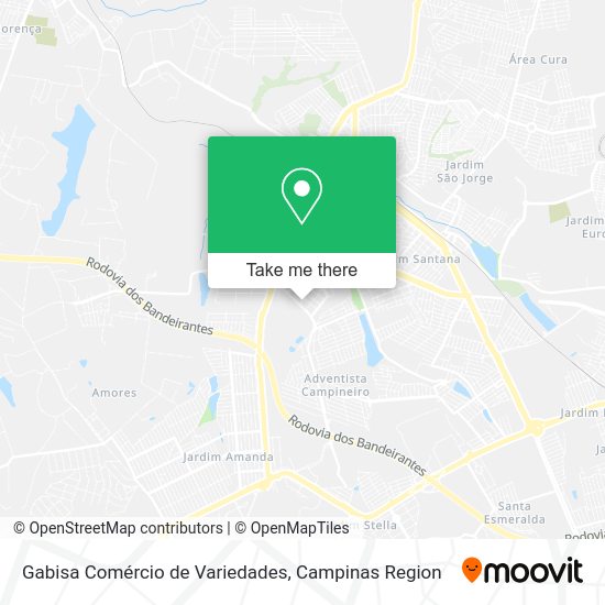 Gabisa Comércio de Variedades map