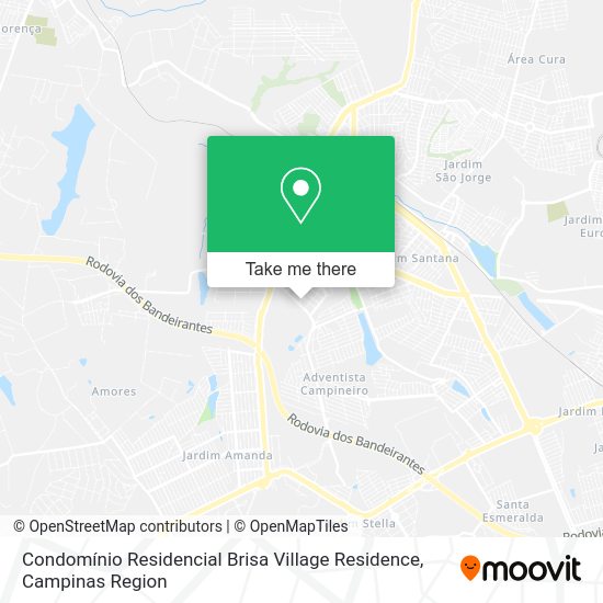 Condomínio Residencial Brisa Village Residence map