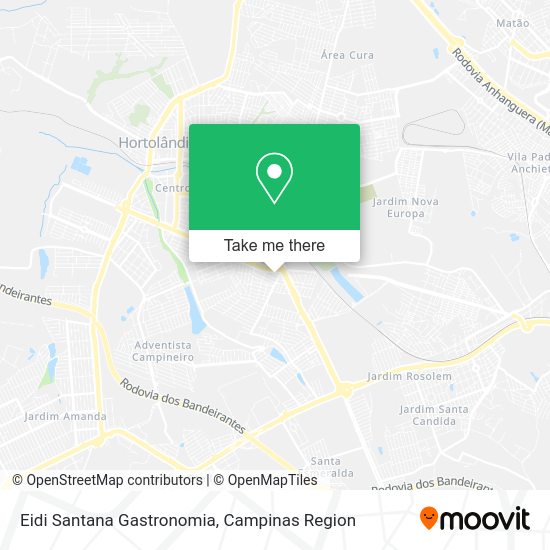 Eidi Santana Gastronomia map