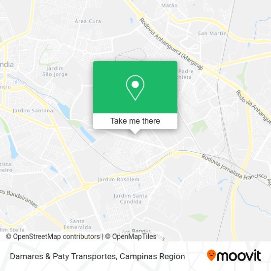 Damares & Paty Transportes map