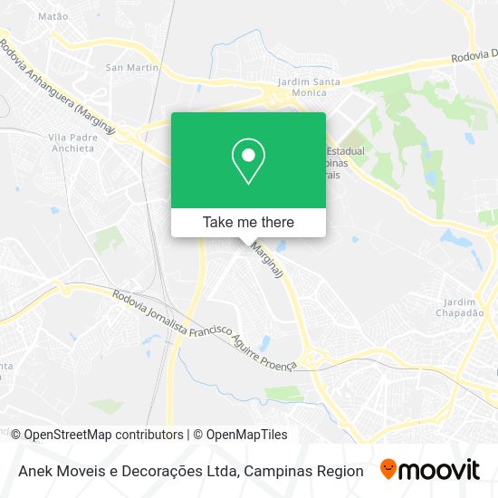 Anek Moveis e Decorações Ltda map