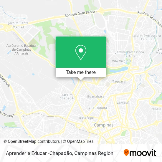 Aprender e Educar -Chapadão map