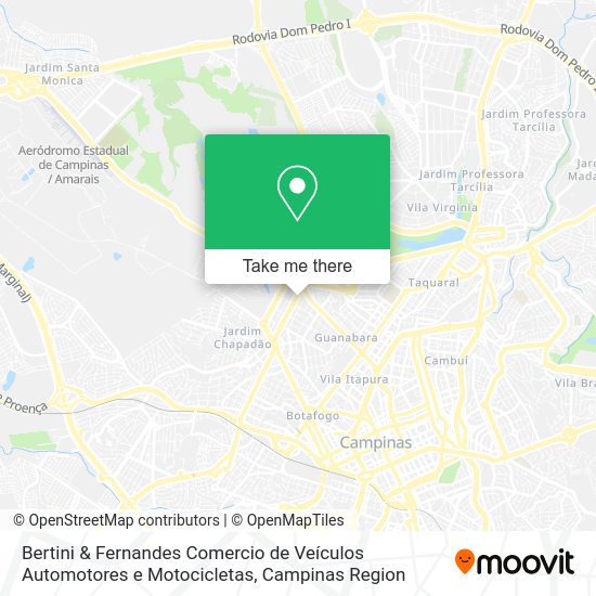 Bertini & Fernandes Comercio de Veículos Automotores e Motocicletas map