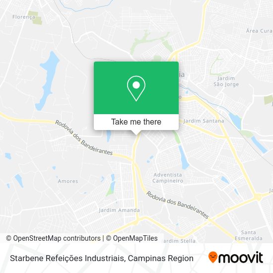 Starbene Refeições Industriais map