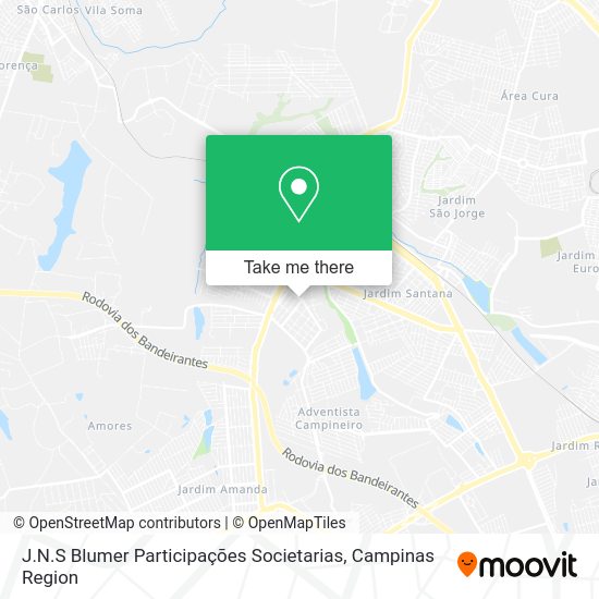 J.N.S Blumer Participações Societarias map