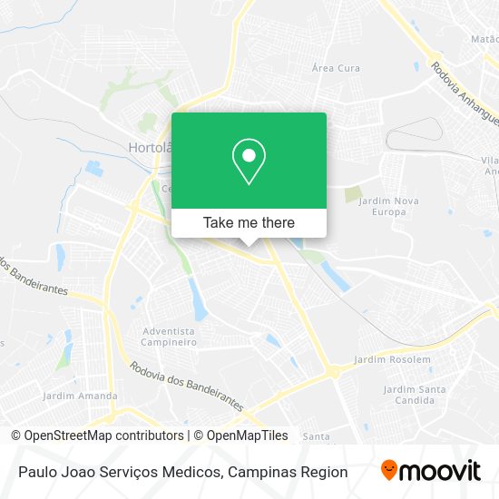 Paulo Joao Serviços Medicos map