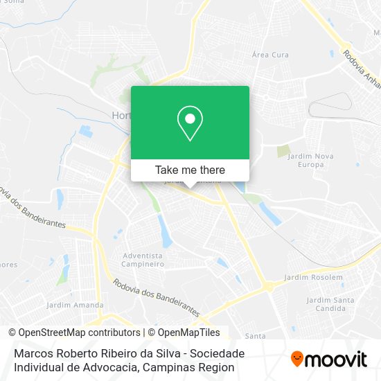 Marcos Roberto Ribeiro da Silva - Sociedade Individual de Advocacia map
