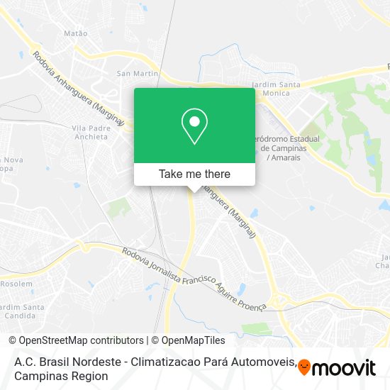 A.C. Brasil Nordeste - Climatizacao Pará Automoveis map