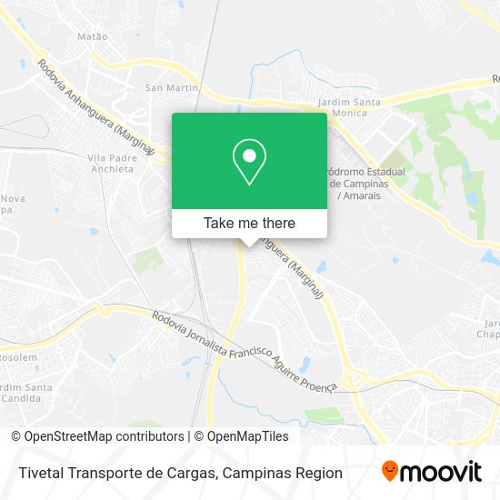 Tivetal Transporte de Cargas map