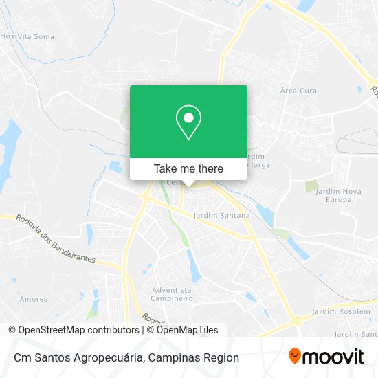 Cm Santos Agropecuária map